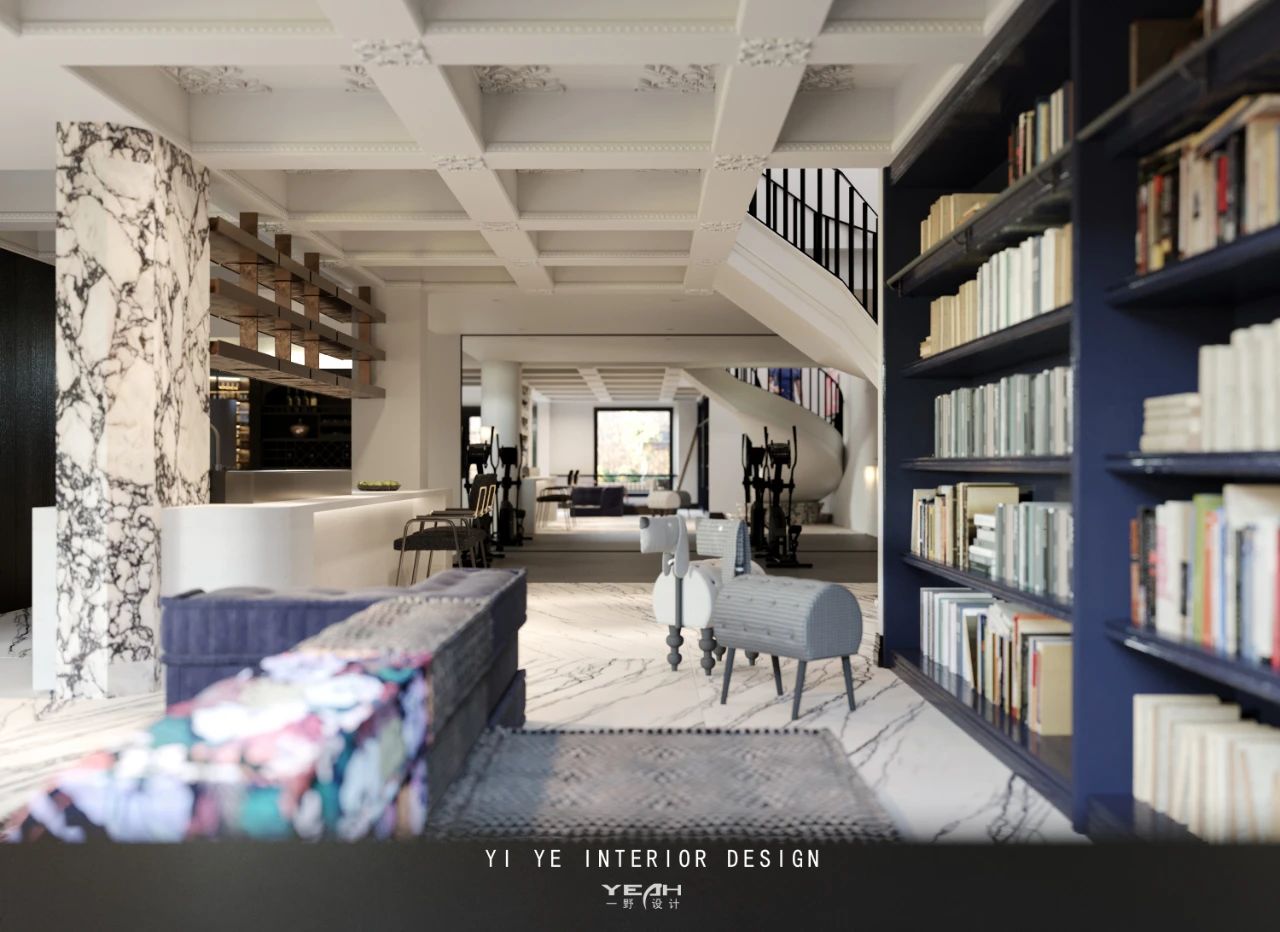 银丽高尔夫 550m² 法式丨一野设计-14