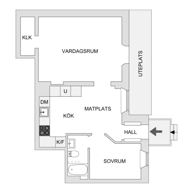 瑞典斯德哥尔摩小户型公寓 | 古老建筑中的现代温馨家园-18