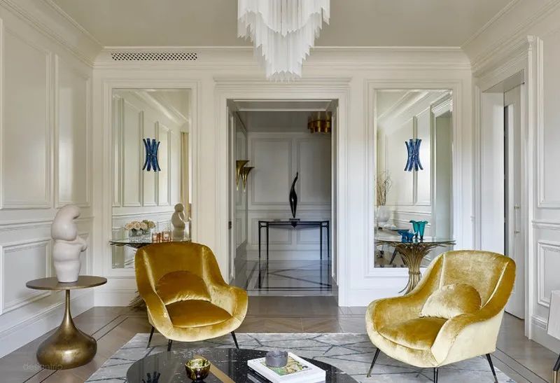 俄罗斯轻奢法式公寓设计丨俄罗斯莫斯科丨Katerina Lashmanova 设计工作室-31