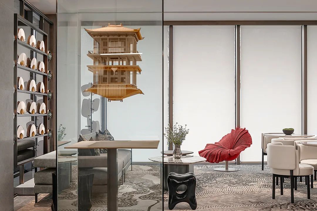 南京华侨城路劲南京山语隽府售楼处丨中国南京丨春山秋水设计-36