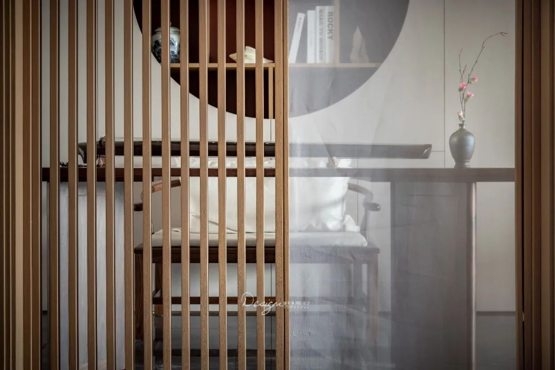 琴韵新中式,雅致福宅的设计魅力丨紫苹果装饰集团-16