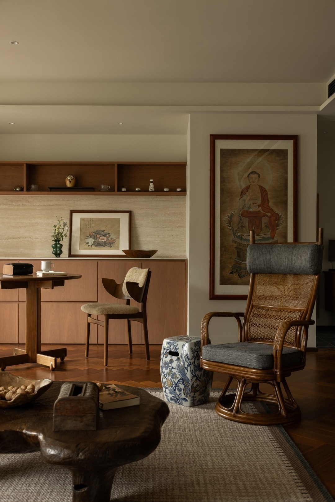 拾光悠然设计  移步异景的东方美学独居住宅设计-26