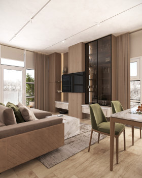 乌克兰哈尔科夫“帕夫洛夫斯基”公寓丨Harchenko design（ Харченко дизайн ）