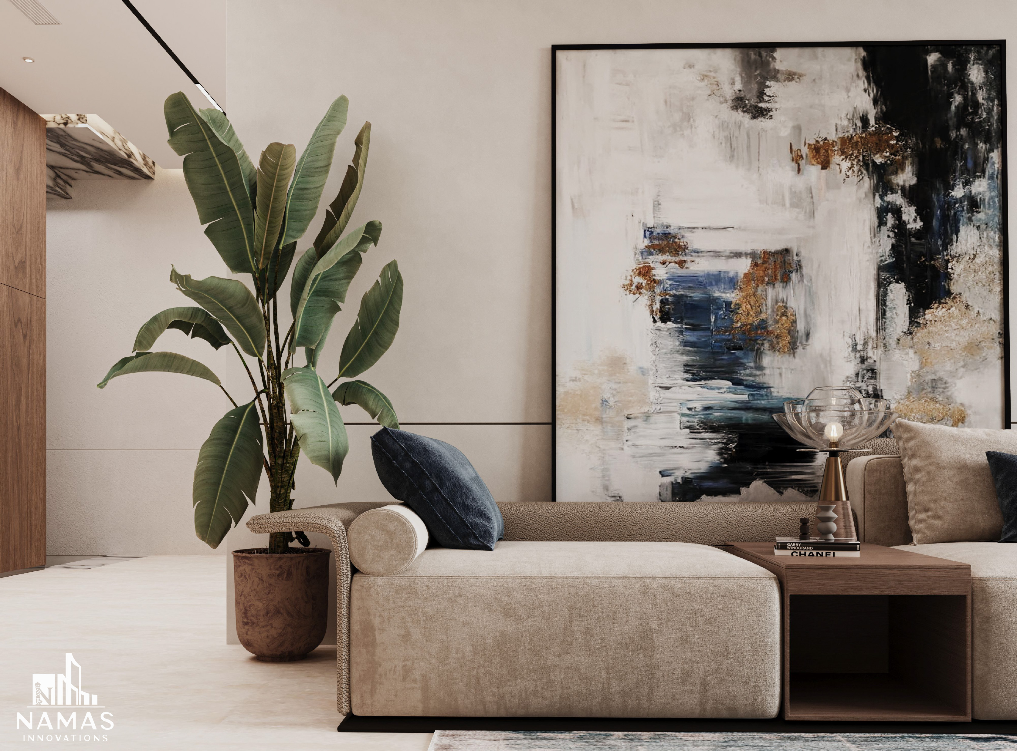 Elegant Modern Living Room（优雅现代客厅）-4