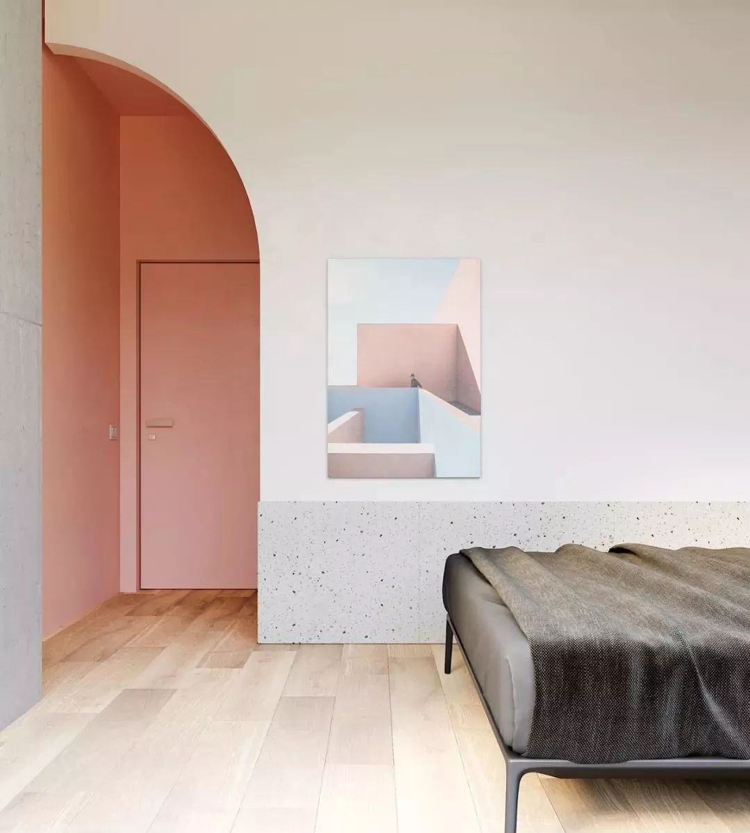 知性优雅现代公寓，以灰色为主调的 74.1m²精致空间-25