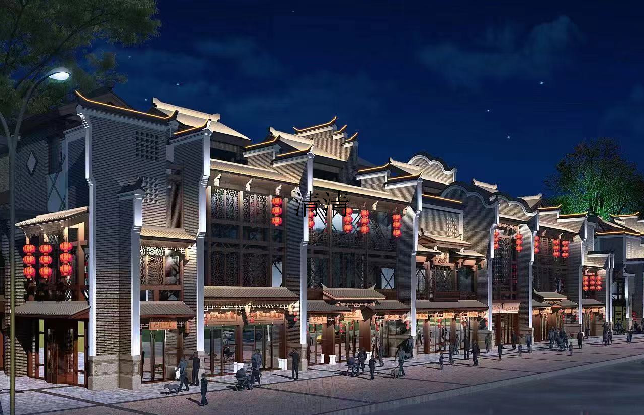 江南古街诗意亮化设计-19