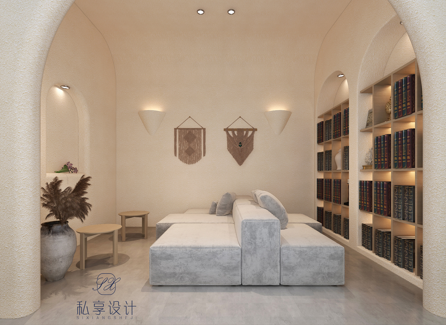 个性化绿植洞穴风别墅设计-26