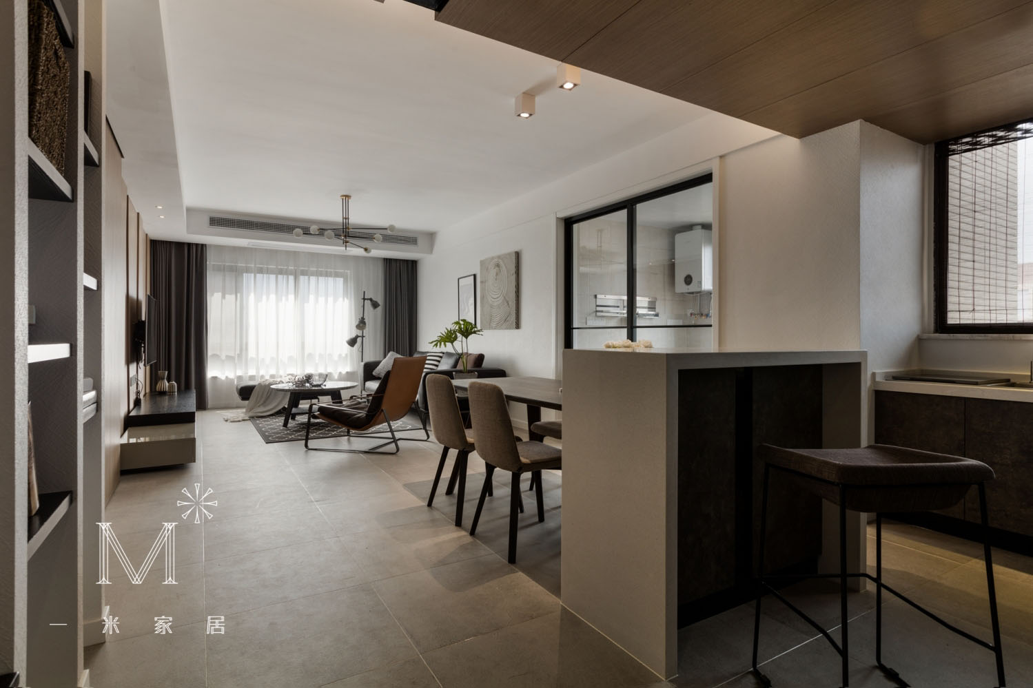 【一米家居】 ◣ 年 轮 ◥ 115m2 现代风-33