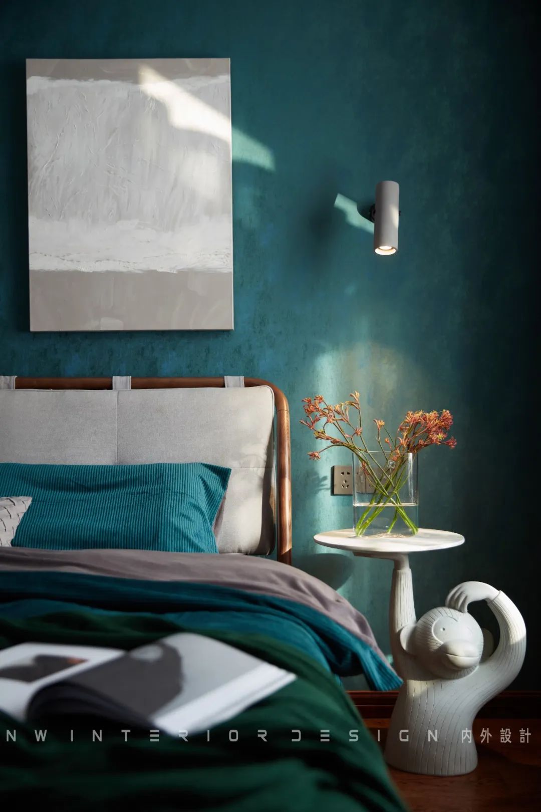 岳阳天伦国际钟宅 | 实景作品《咖啡与香草》——深色调的温馨空间-47