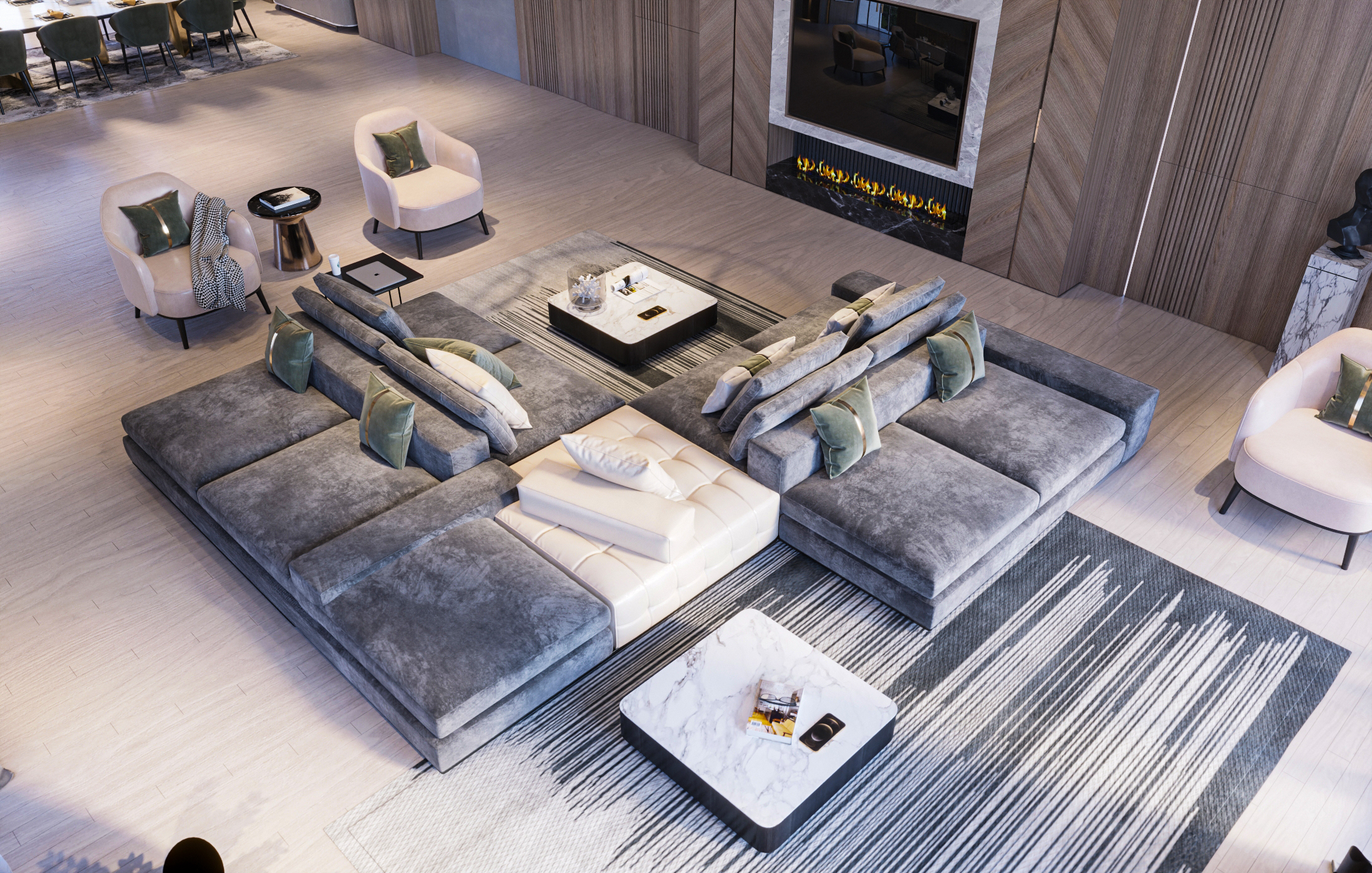 luxury living & dining space-1