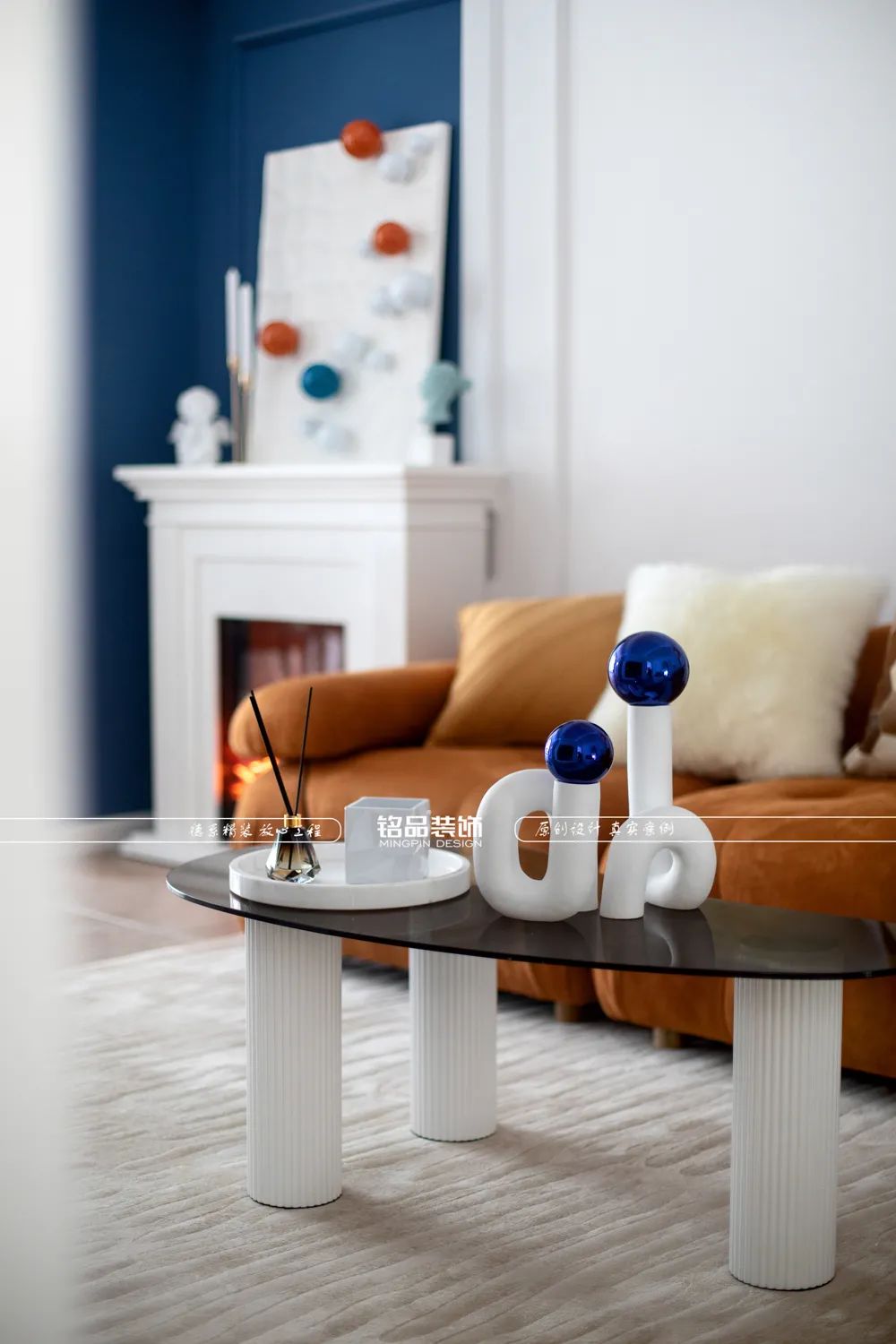 77平美式轻奢公寓设计丨铭品装饰-2