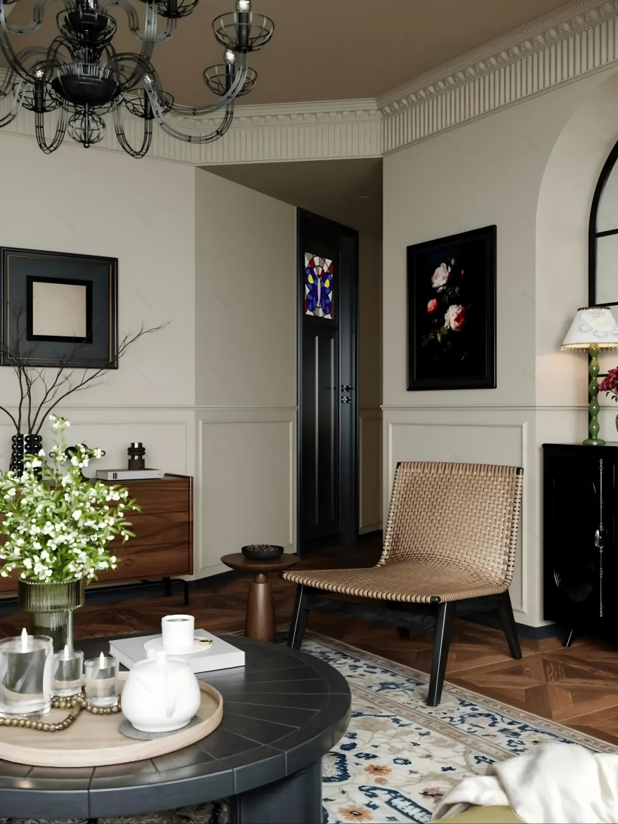 深圳两套法式复古风住宅设计丨中国深圳丨三生一宅-8