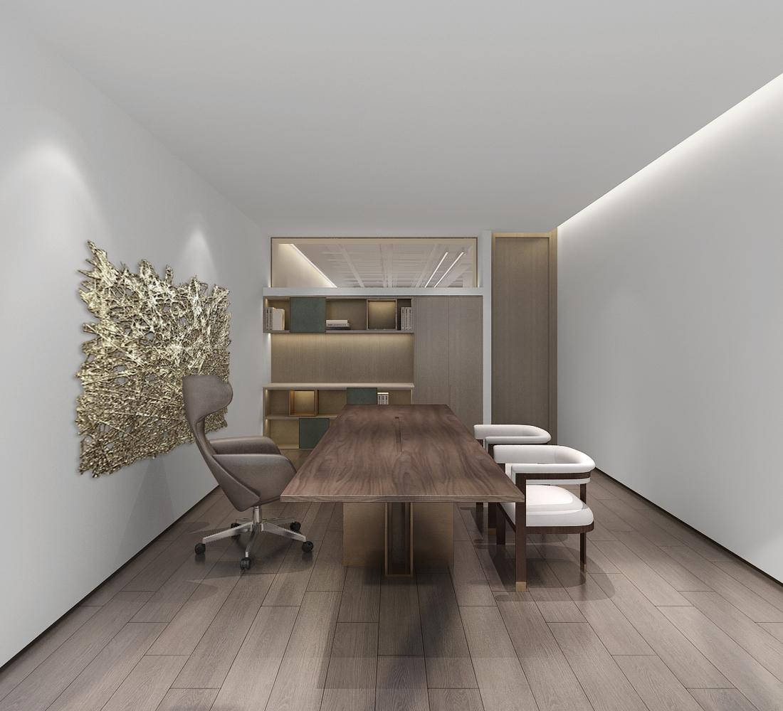 简约人文办公空间设计-29