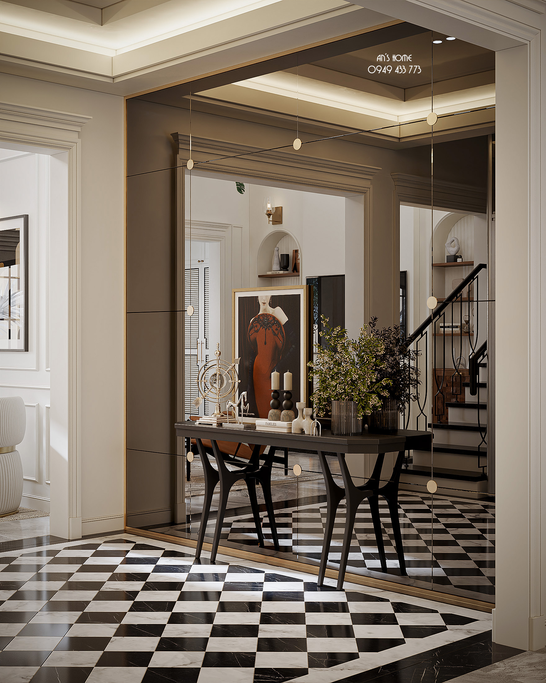 挑空别墅丨法国巴黎丨Pham Tu Uyen-12