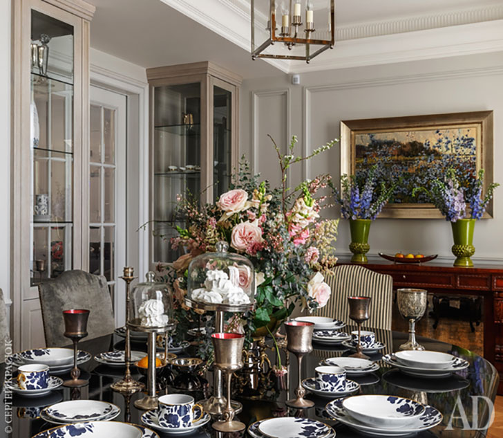 莫斯科秋色豪宅，精致古典内饰-8