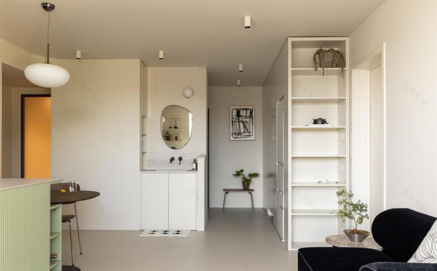 牛油果绿轻复古家居设计-51