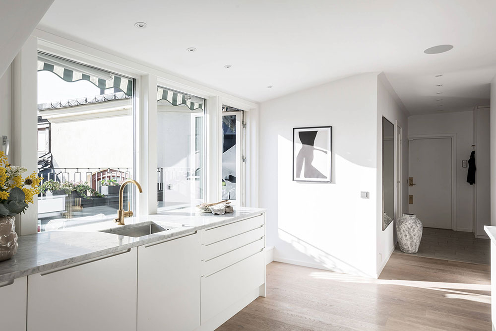 斯德哥尔摩白色豪华阁楼公寓-17