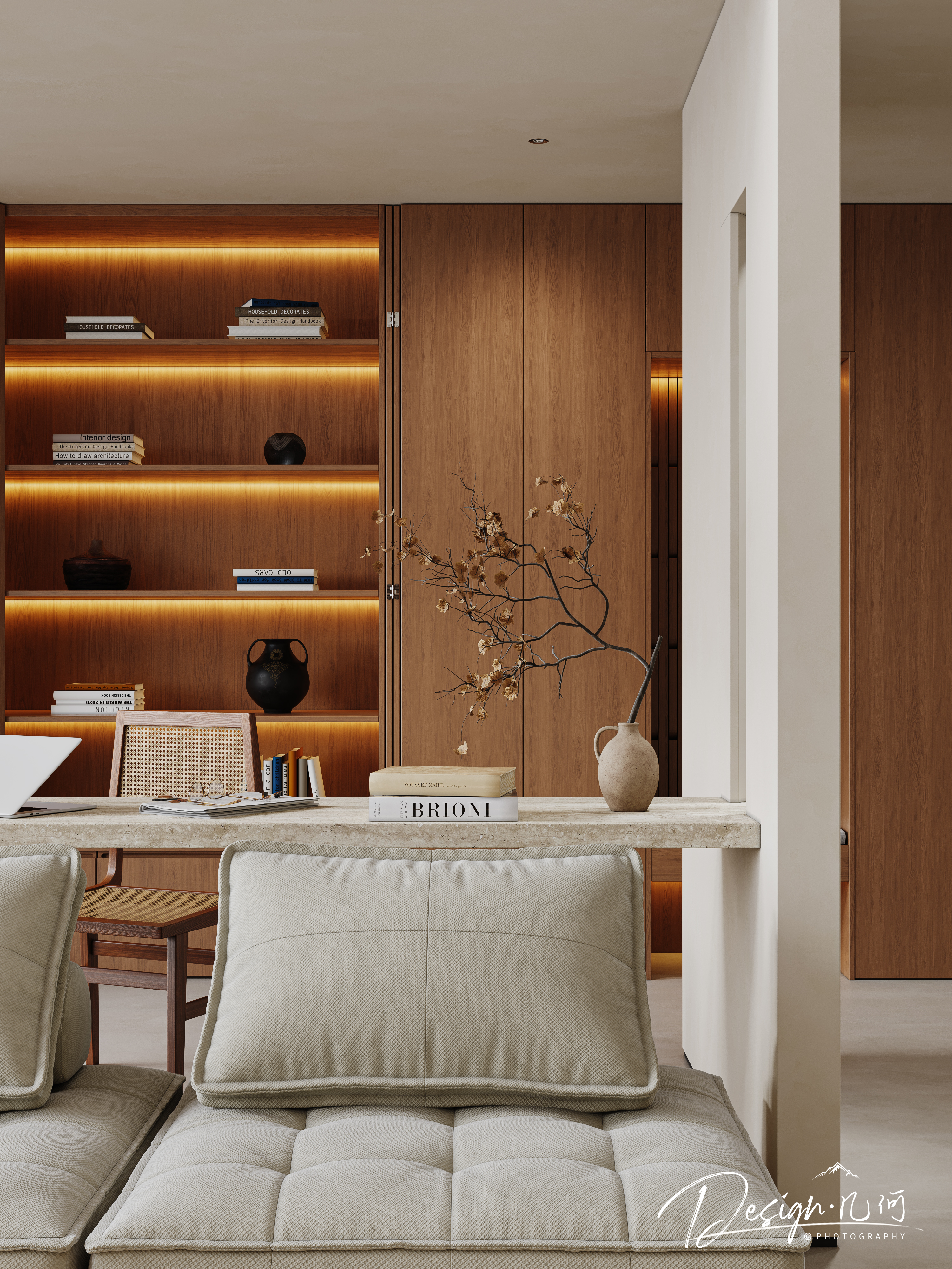 几何空间视觉表现 | 天玺湾中古风客餐厅（日景篇）-11