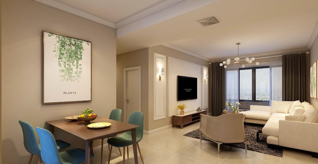 万达文旅城 125 平现代简约家居设计-6