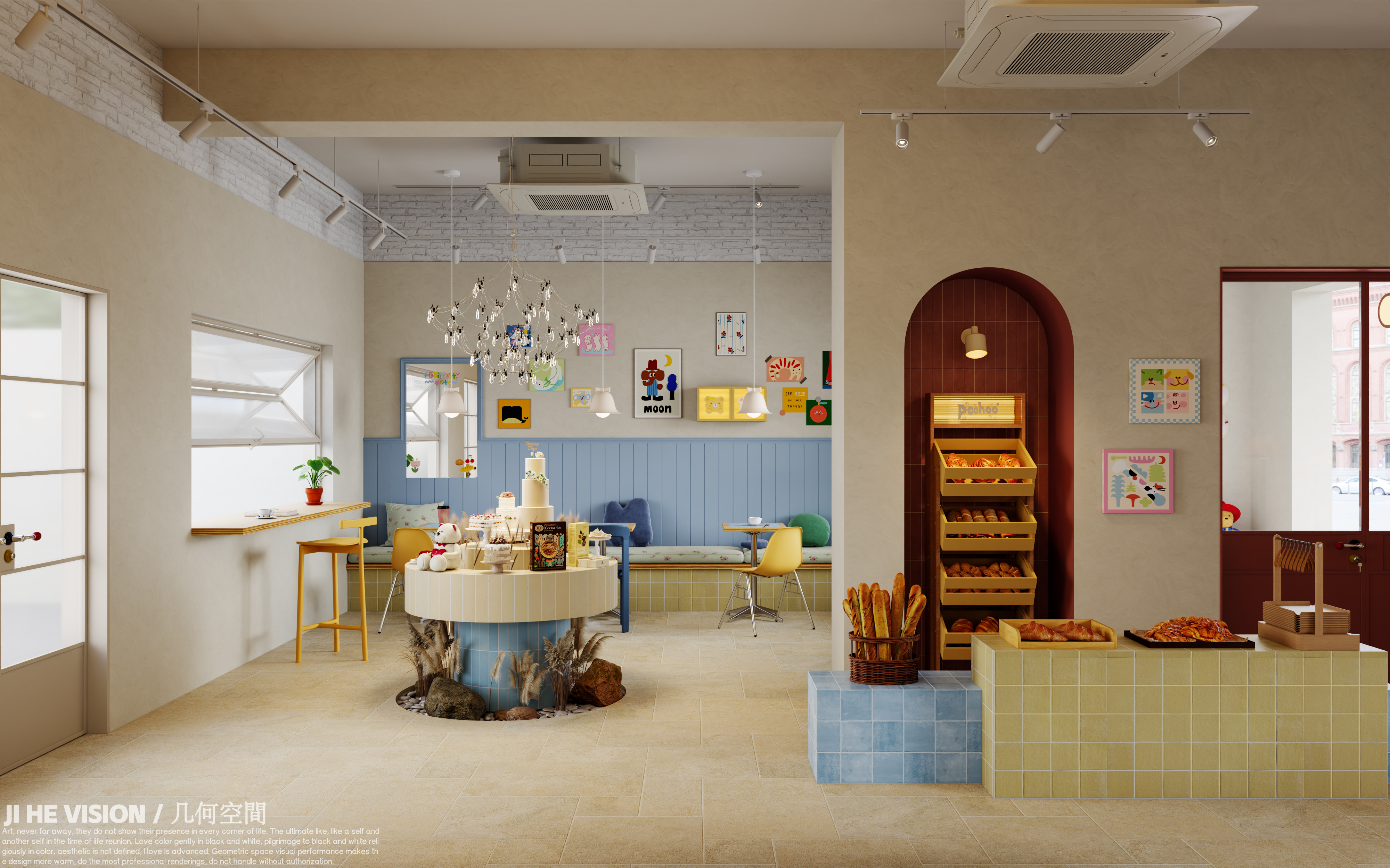Poohoo°泡呼烘培店丨几何空间视觉表现-2