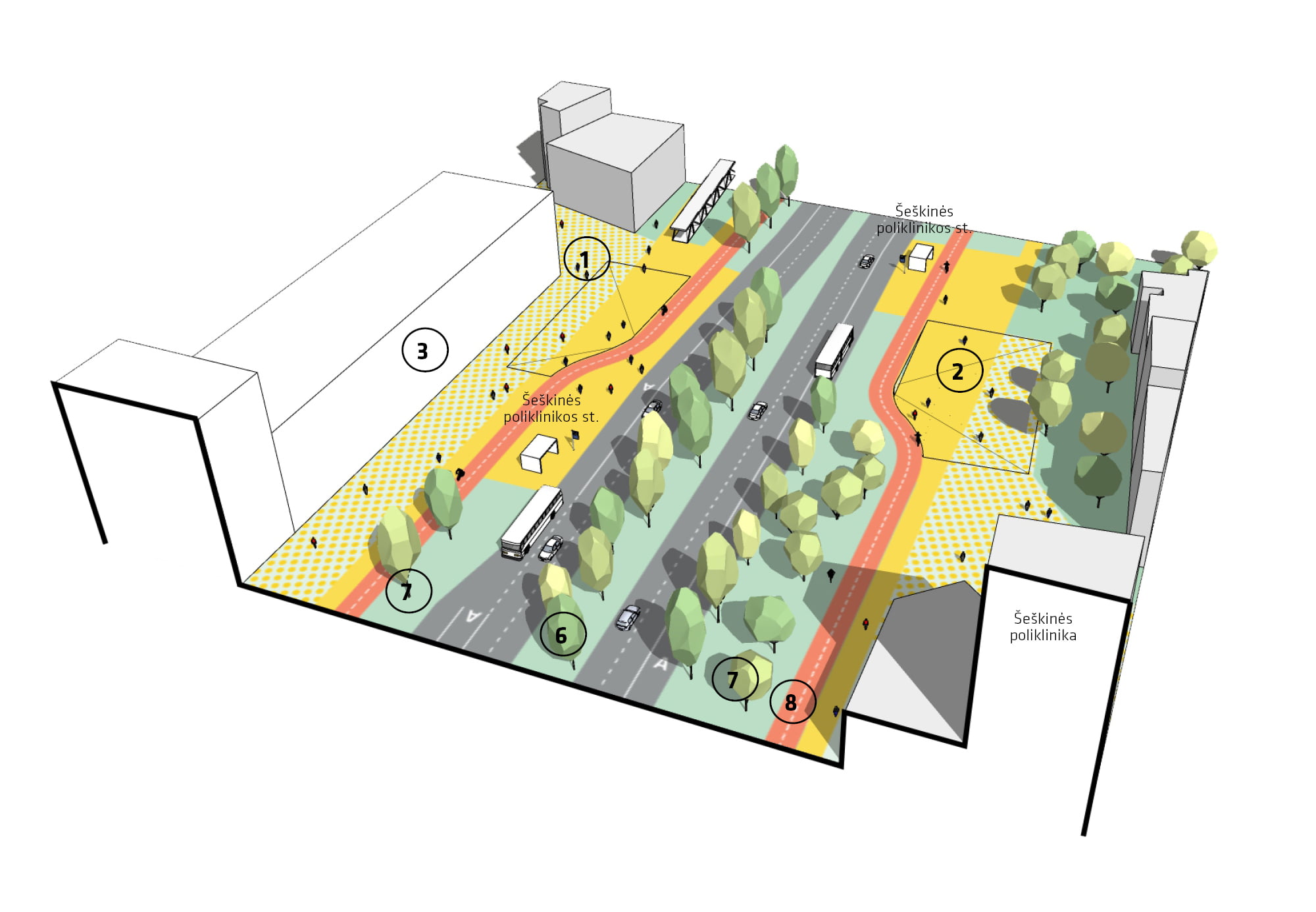 Ukmergės街道及公共区域愿景规划丨立陶宛维尔纽斯-13