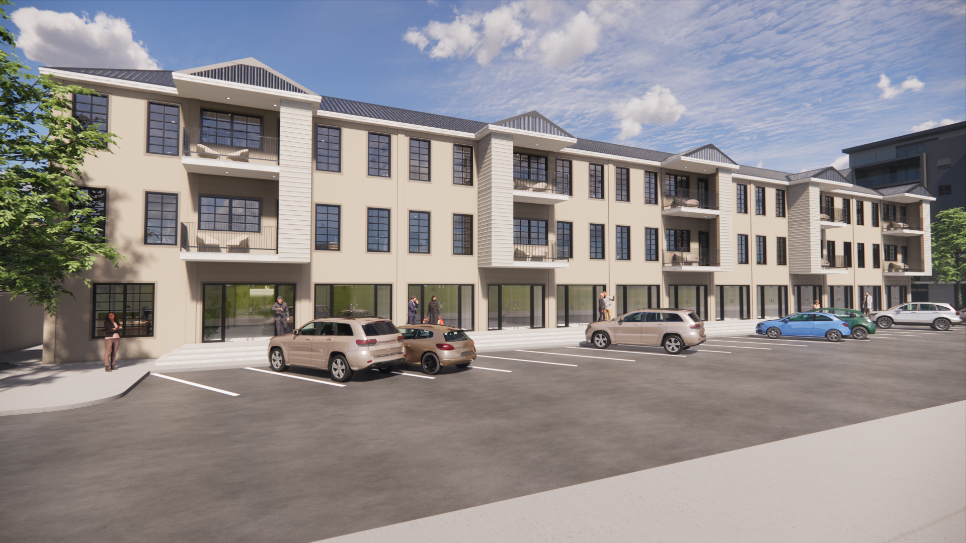 Residential/Commercial Building - 3D Modeling Project-4