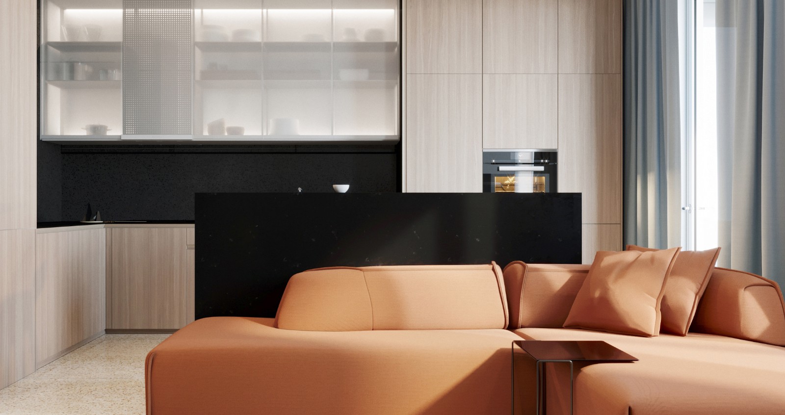 60㎡时尚现代小户型设计  sivak+partners-0