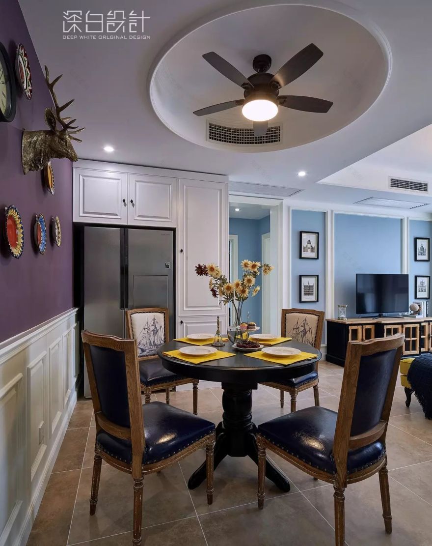 天津中粮大道美式混搭家居设计,感受小确幸的温馨时光-26