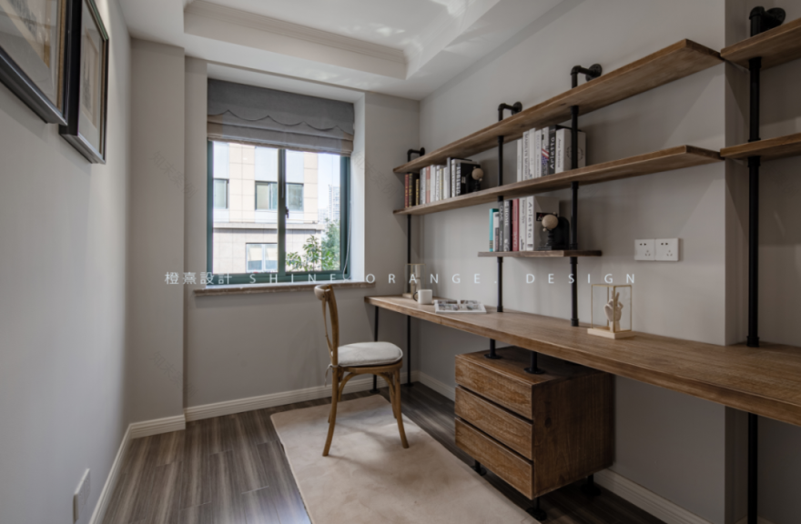 《橙熹设计》宁波现代美式别墅,温馨浪漫,打造舒适居家空间-53