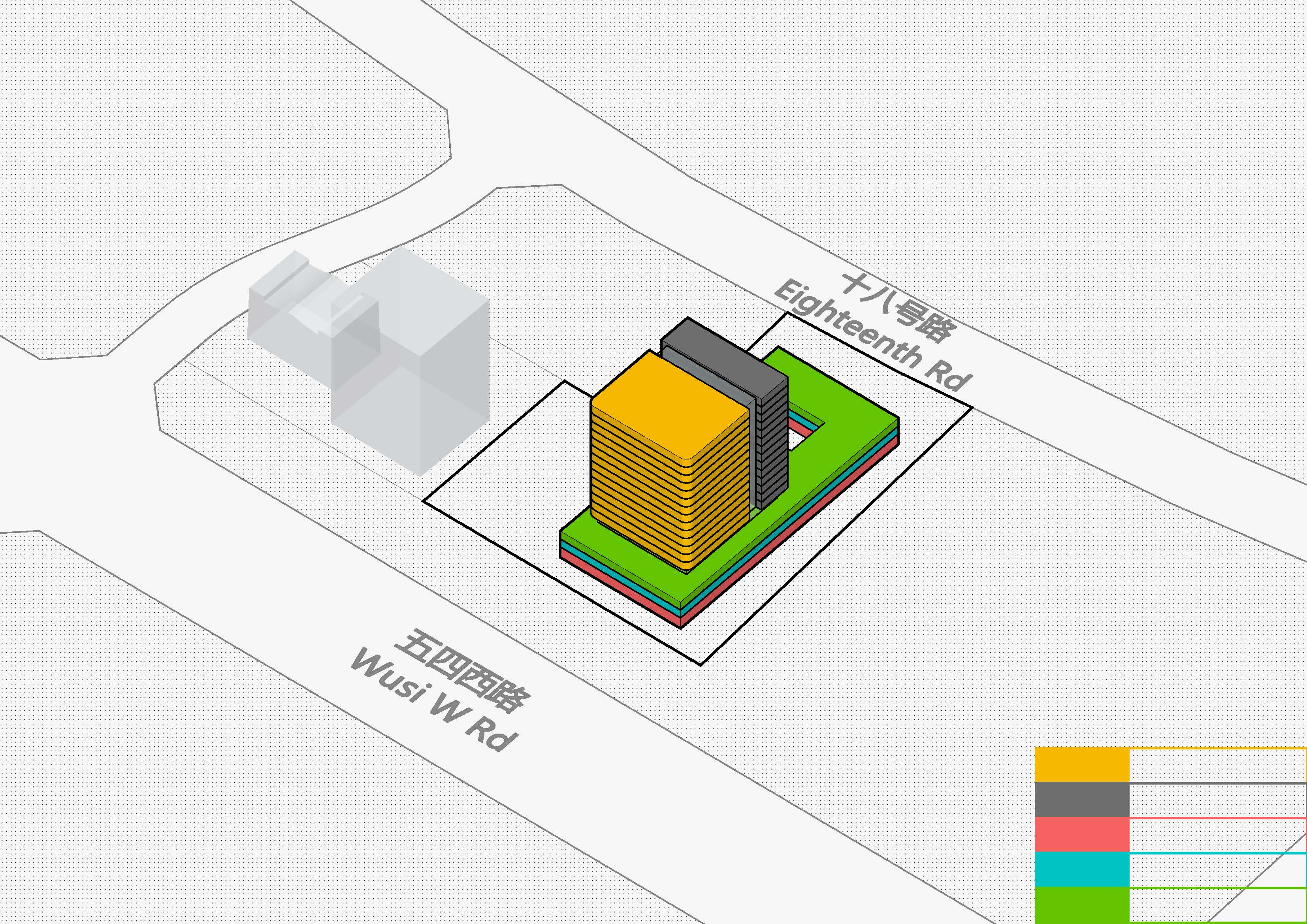 某档案中心建筑体块生成分析图-12