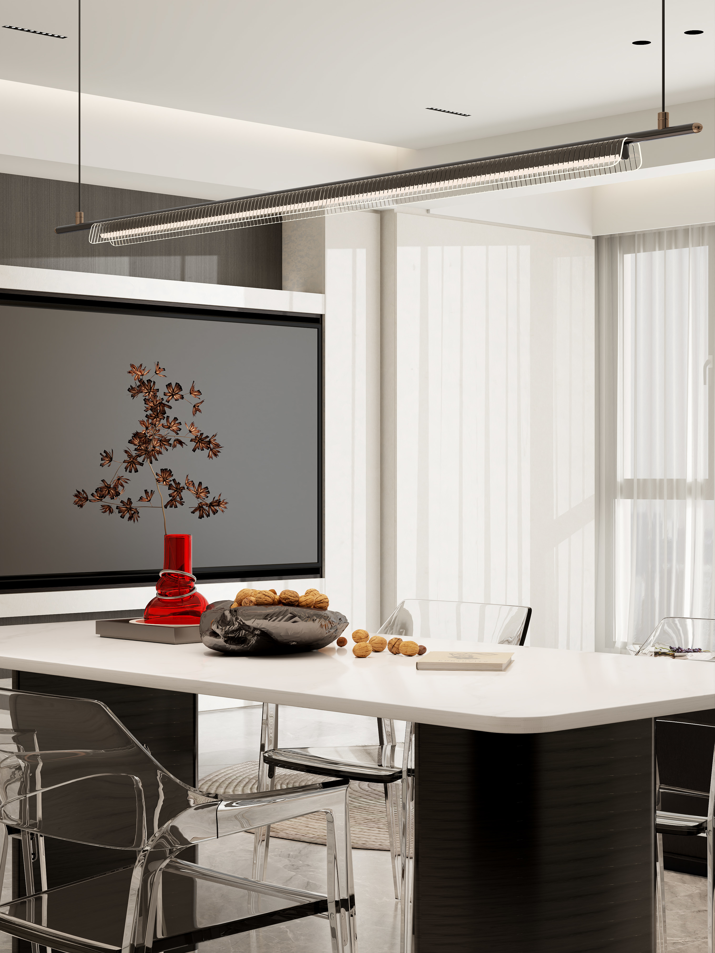 120㎡核心商圈平层清水房改造-7