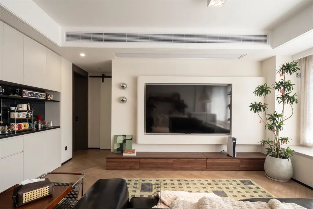 内舍软装丨123㎡现代中古风，在时光褶皱里收藏家的温柔诗篇！-11