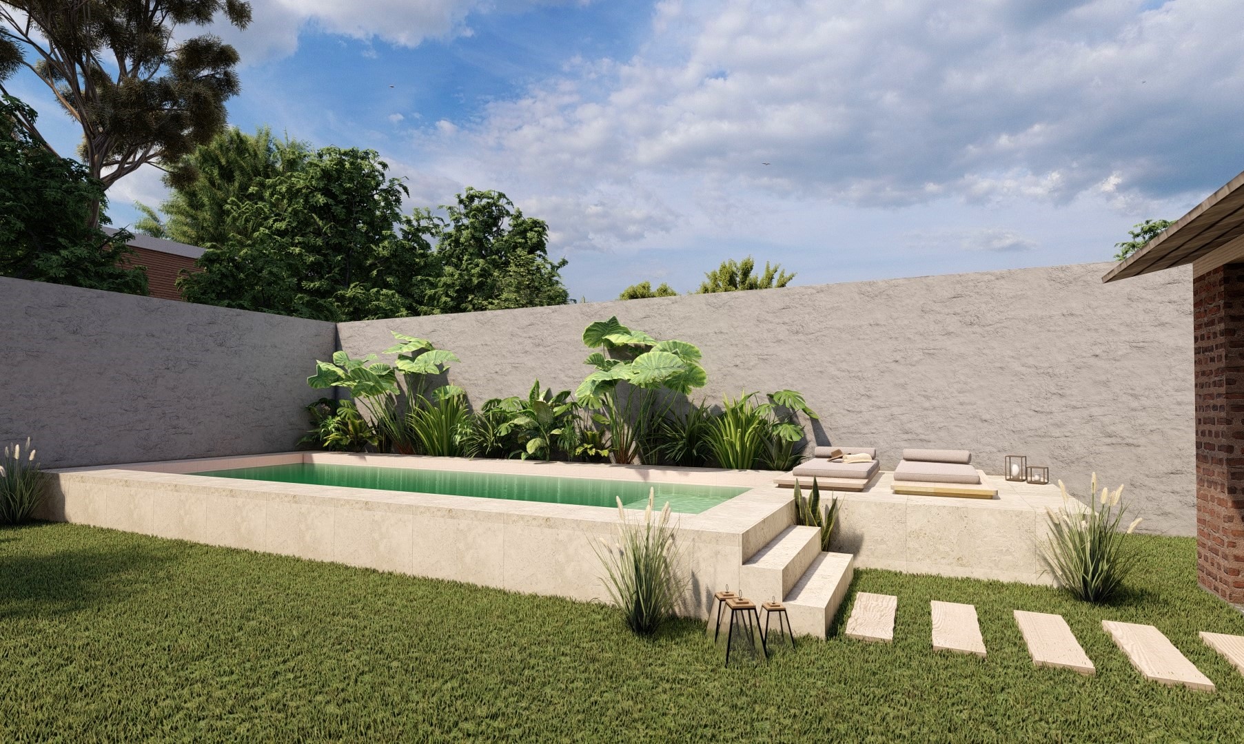 PROYECTO DE PISCINA ESTILO RUSTICO-3
