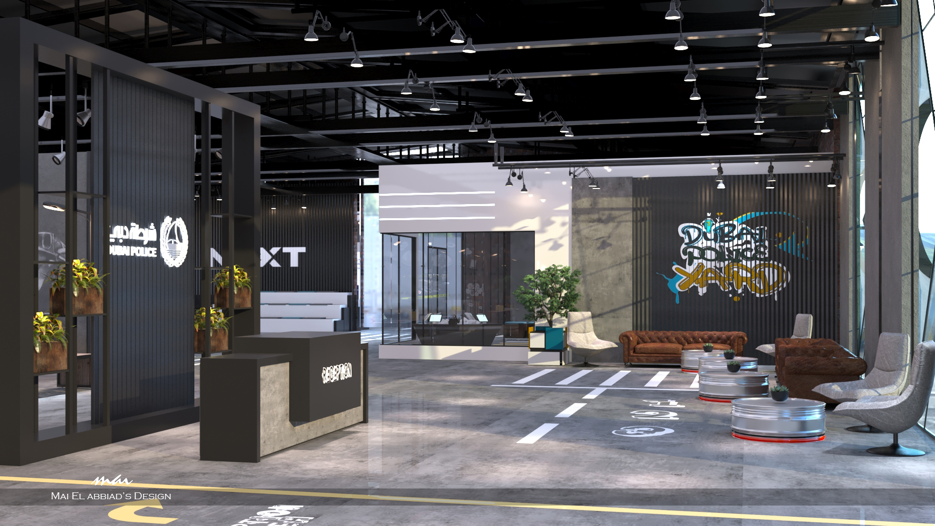 迪拜警察局庭院设计丨阿联酋迪拜-5