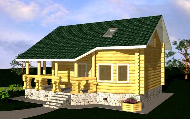 带阁楼的桑拿房项目-43