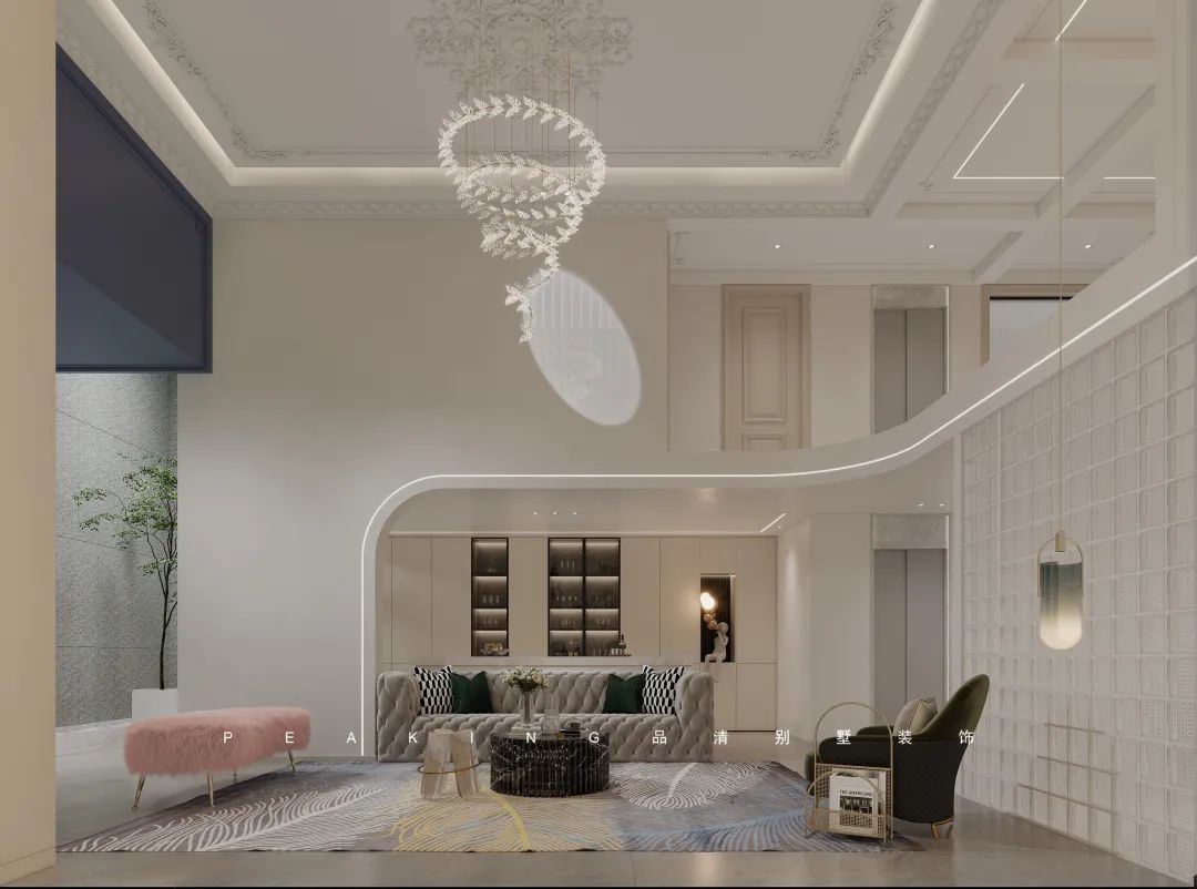 别墅装修 · 290㎡美式轻奢风格案例赏析-7