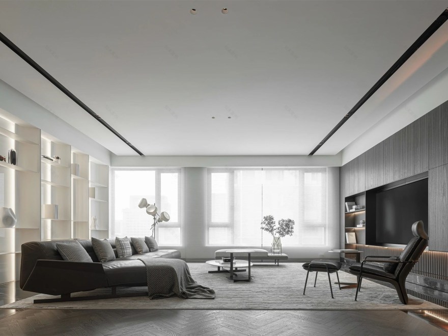 杭州中海黄龙云起・三里庐大平层样板间丨中国杭州-2