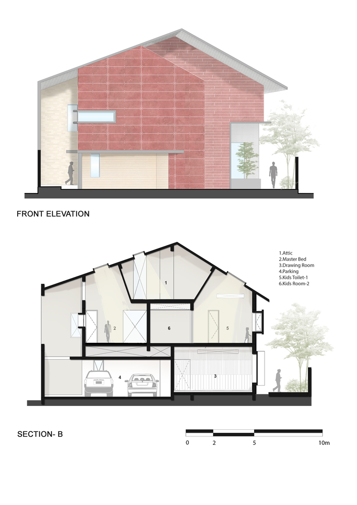 印度 Chromatic House · 色彩斑斓的童趣之家丨Anagram Architects-50