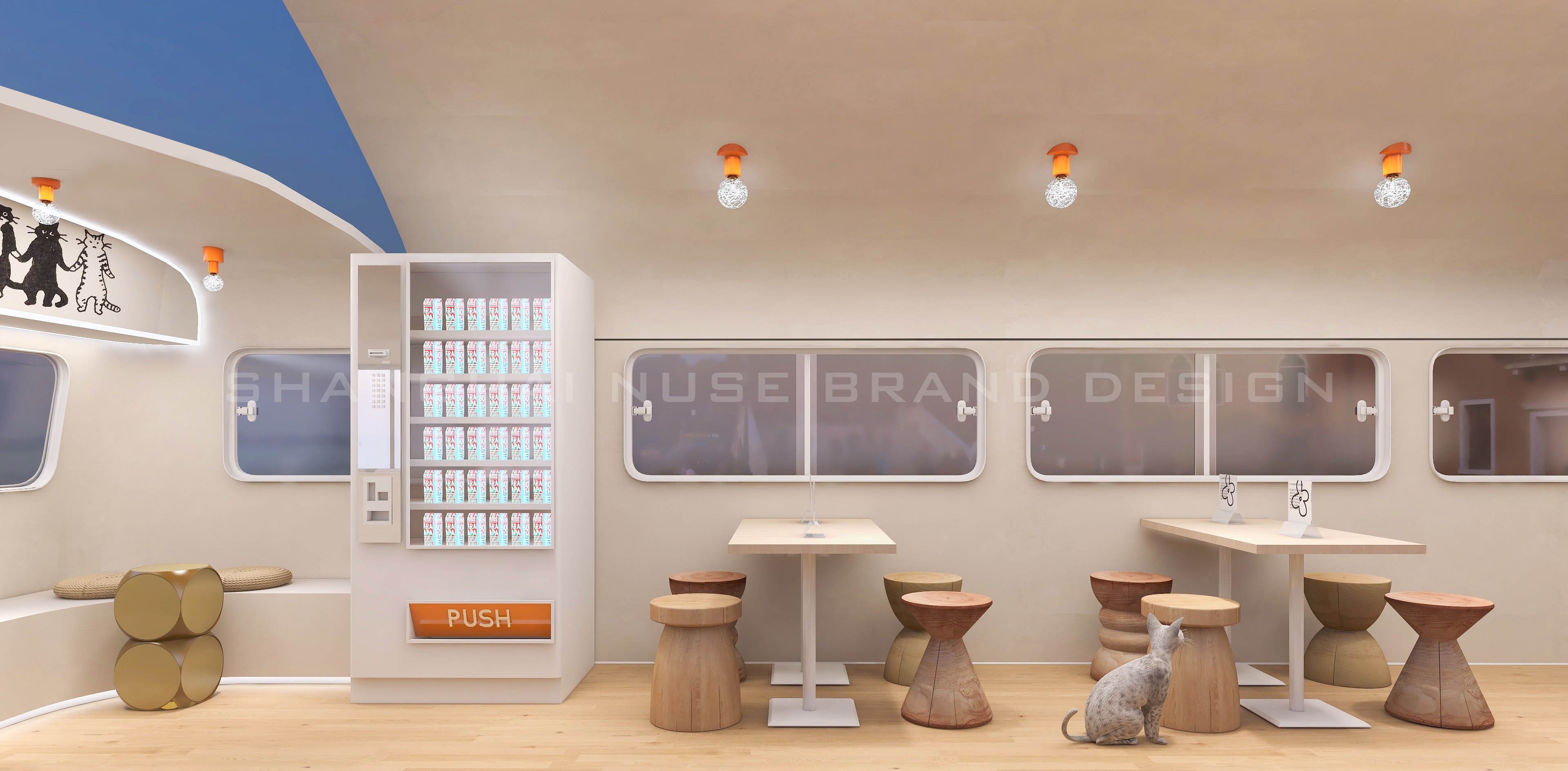 猫咖巴士设计丨木村空间设计有限公司-13