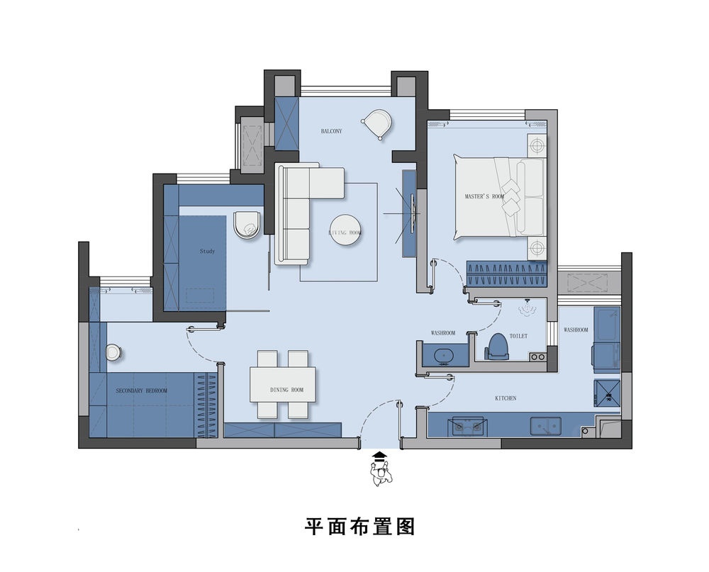 重庆南岸 90 后独居蓝调之家丨中国重庆丨冯青瓦-9