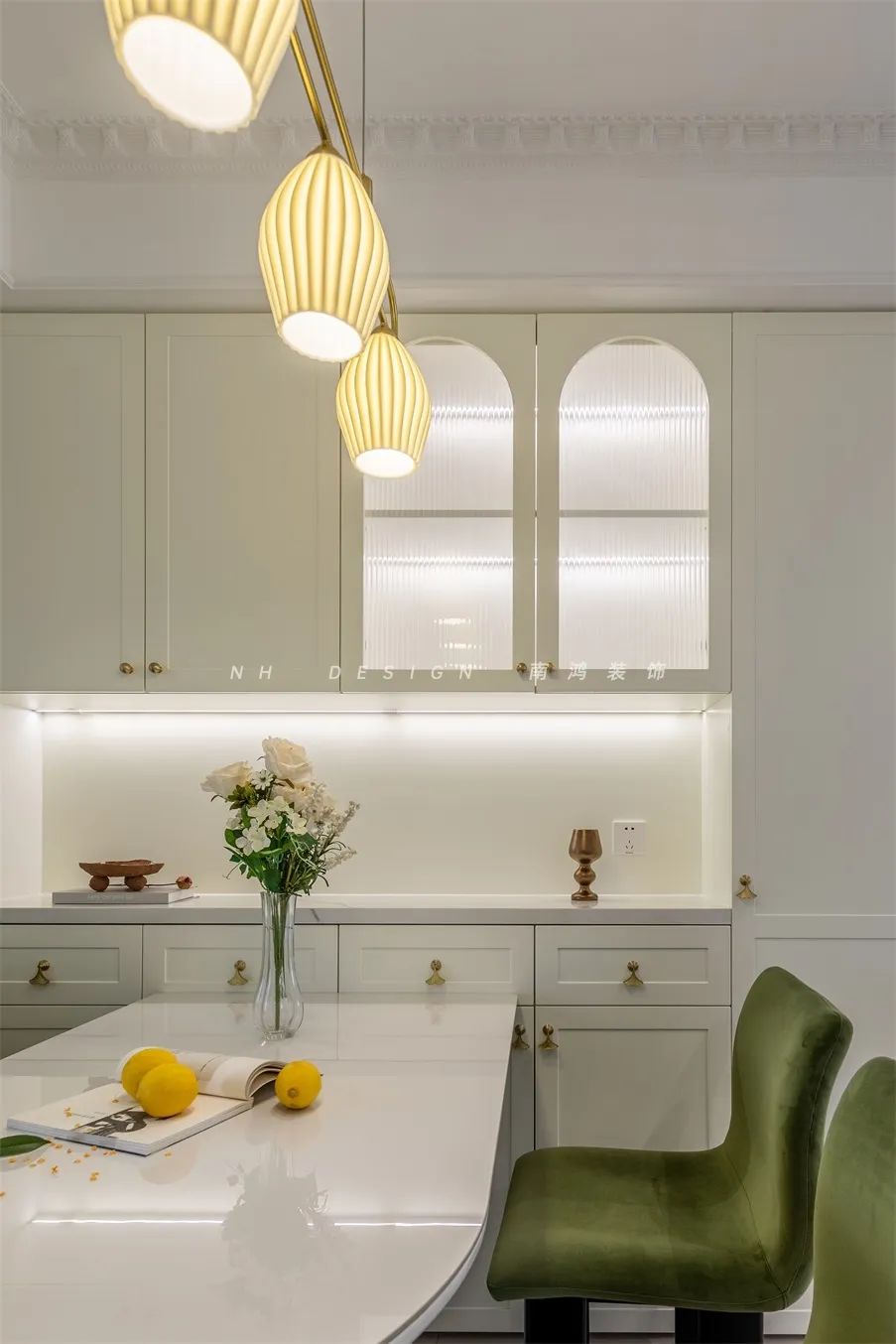杭州府苑新村104㎡轻法式浪漫家居设计丨中国杭州丨浙江南鸿装饰-65