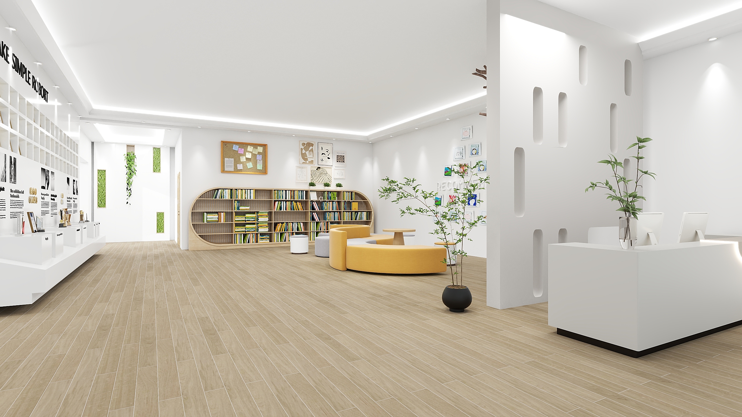 教育机构大厅设计-2