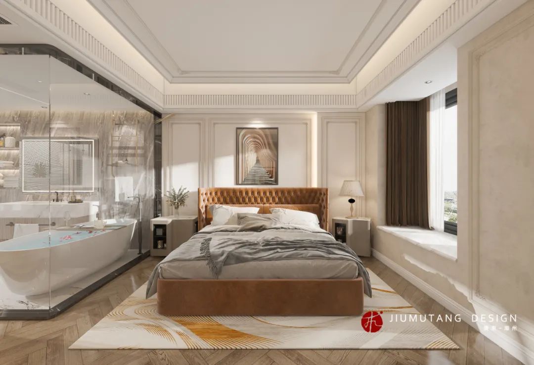 宏天广场复式法式轻奢设计丨中国潮州丨潮州市九木堂装饰设计有限公司-22
