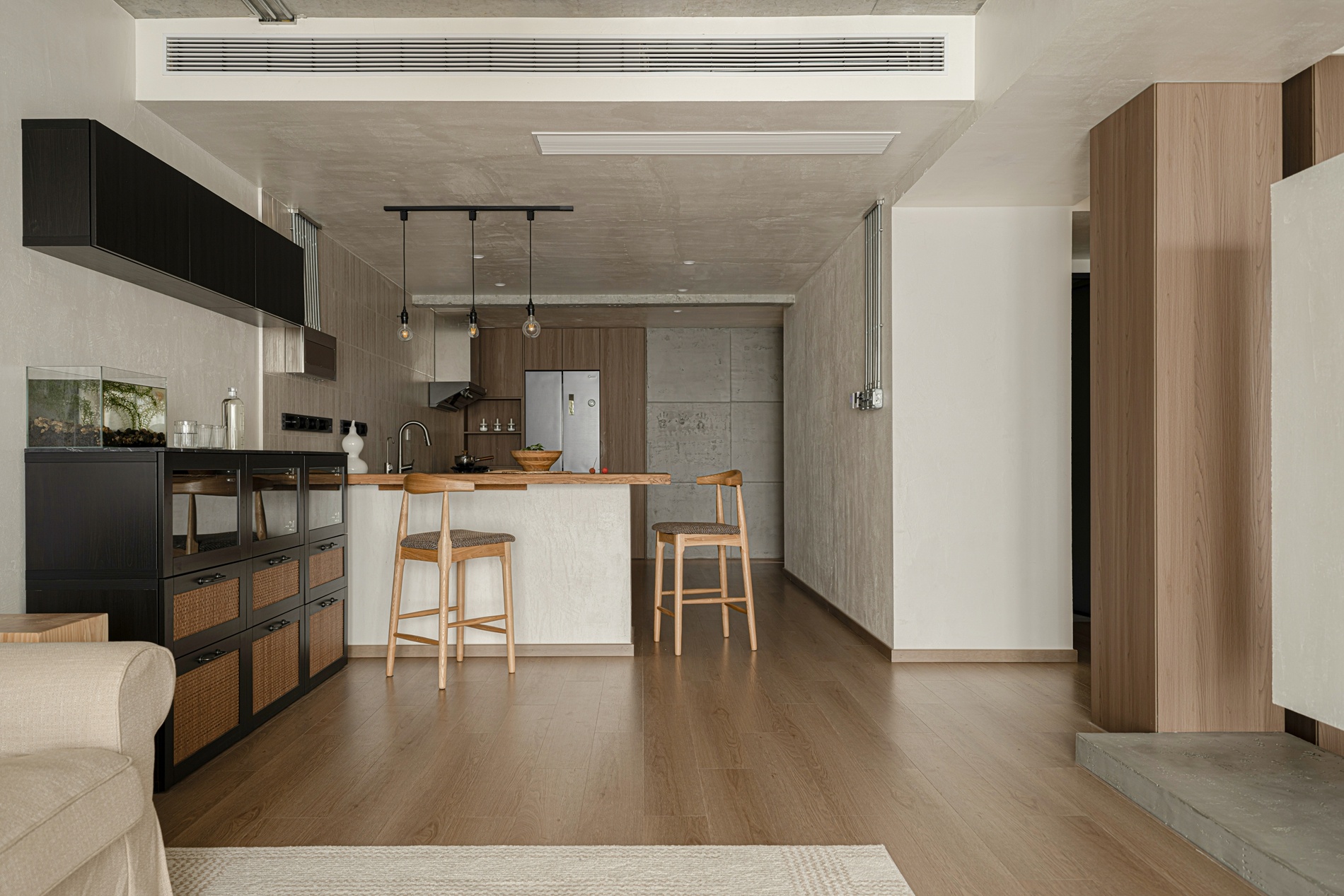 《木序》124㎡原木工业风丨中国成都丨宏福樘设计-19