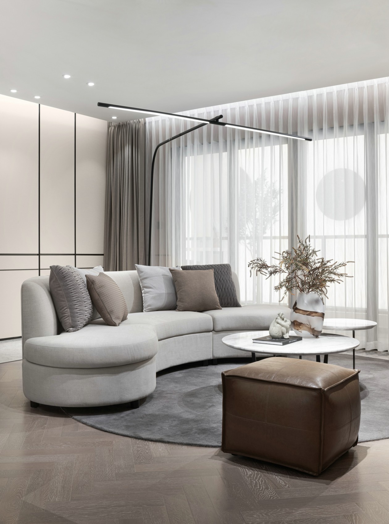 《岁月神偷》灵感打造,129㎡样板间诠释时间与情感共鸣-11