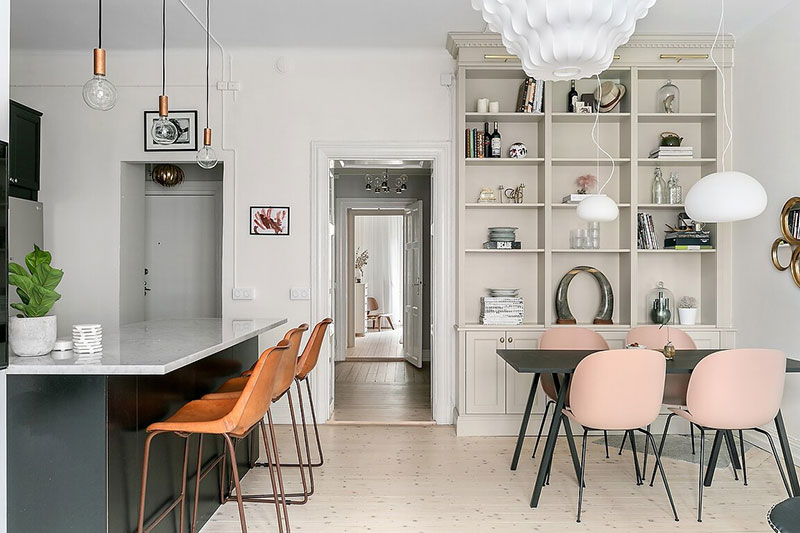 斯德哥尔摩时尚北欧公寓设计-6
