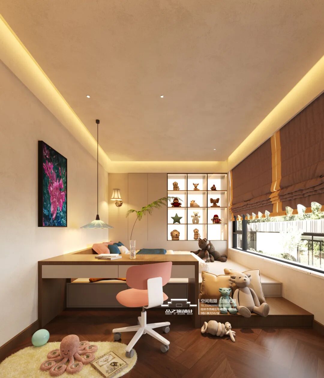 江山樾别墅·暖到心里的美拉德色系丨中国桂林丨品之筑设计-31