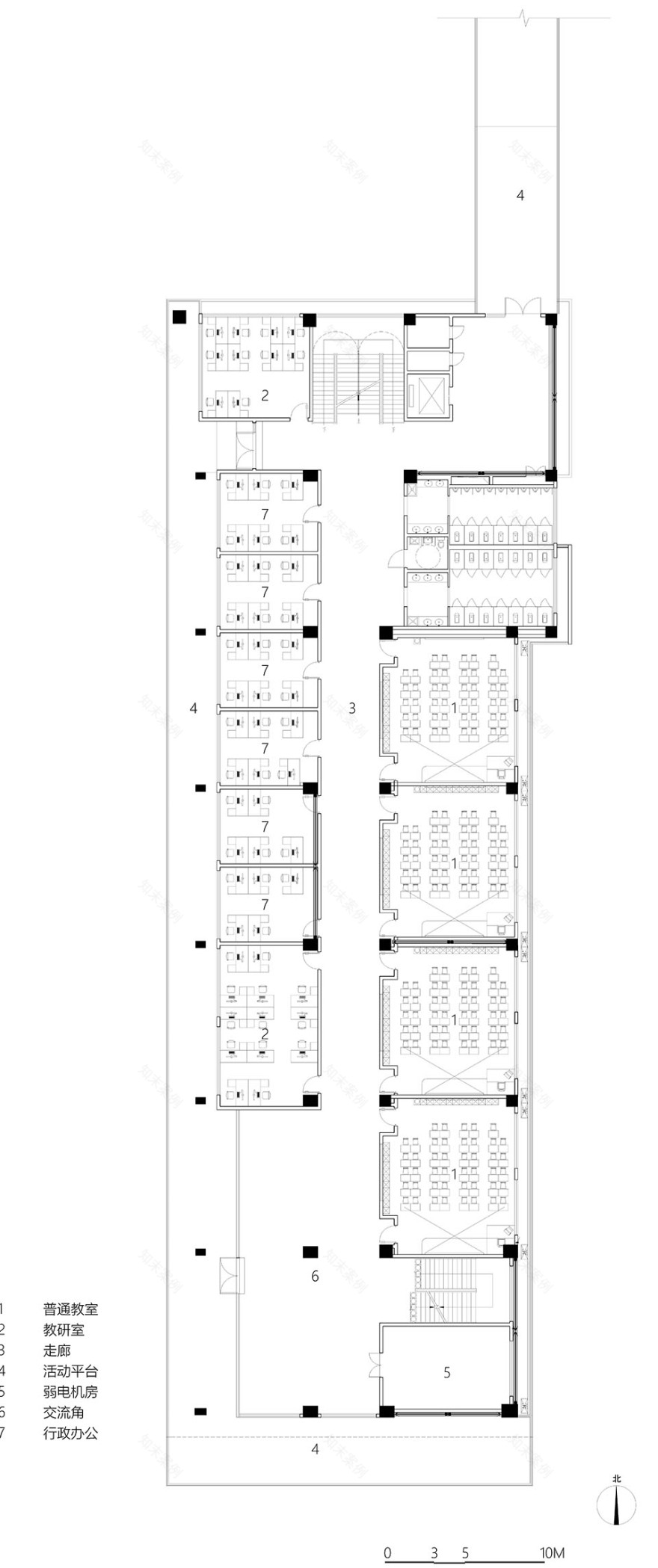 西安市未央路小学综合楼建设项目丨中国西安丨中国建筑西北设计研究院有限公司屈培青工作室-105