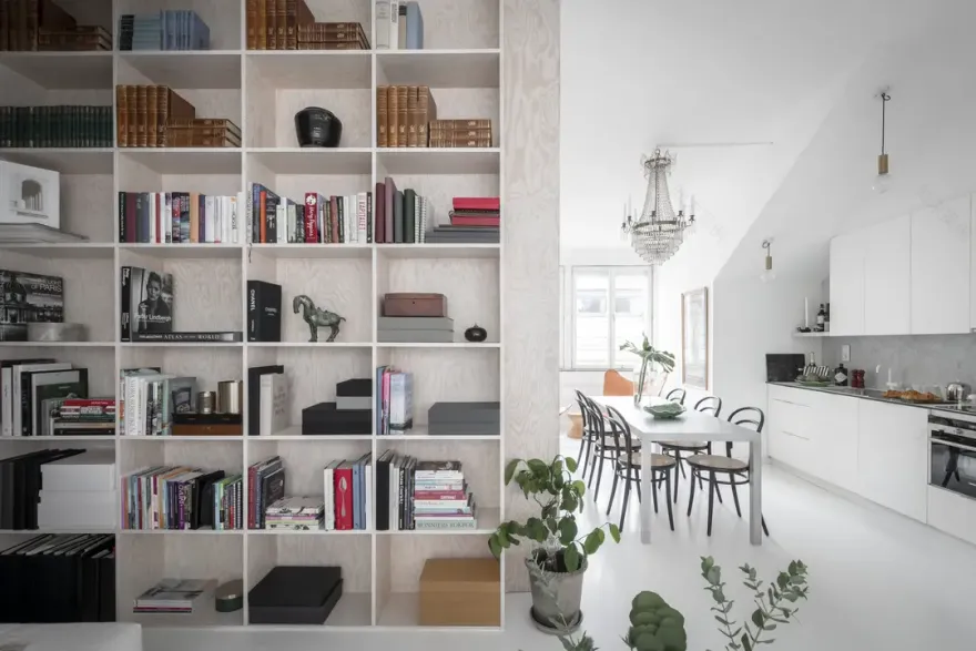 55 平米迷你阁楼图书馆设计-7