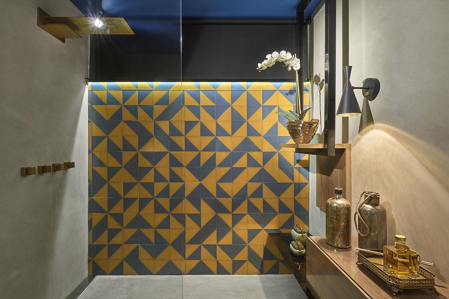 "巴西 Suíte Inverno Azul | 极简蓝色调的现代居家魅力"-7